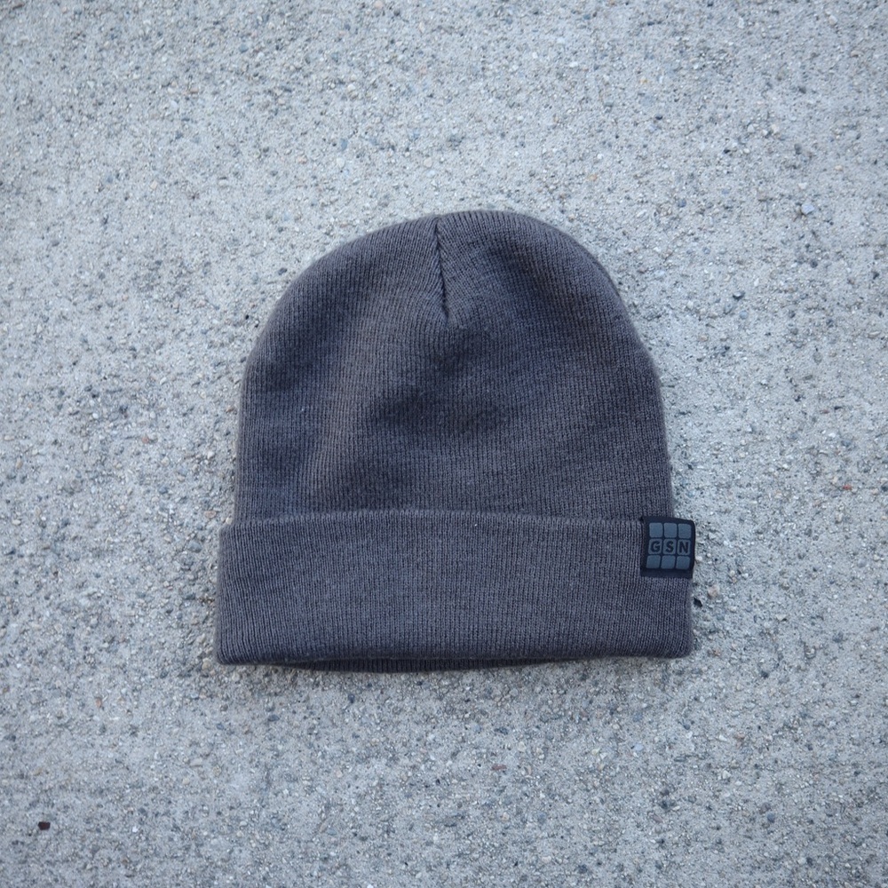Gray Men's Beanie Hat